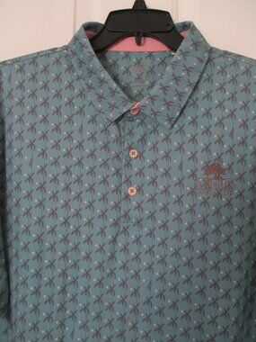 PUMA Mens S/S "Woodhaven C.C." (Palm Desert, CA) Blue Stretch Golf Polo - 2XL